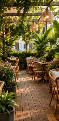 İstanbul Bağcılar Demirkapi Ahşap Kafe Terası 4