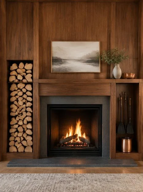 İstanbul Beykoz Pasabahce Şömine Çevresi Ahşap Kaplama 7 İstanbul Beykoz Pasabahce Şömine Çevresi Ahşap Kaplama 7