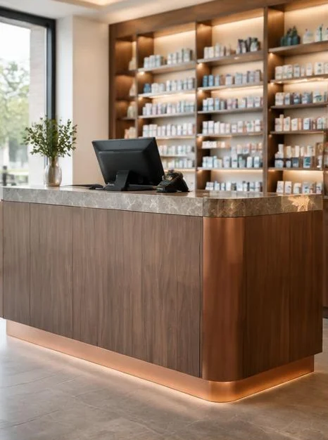 İstanbul Çatalca Fatih Eczane Bankosu İmalatı 1 İstanbul Çatalca Fatih Eczane Bankosu İmalatı 1
