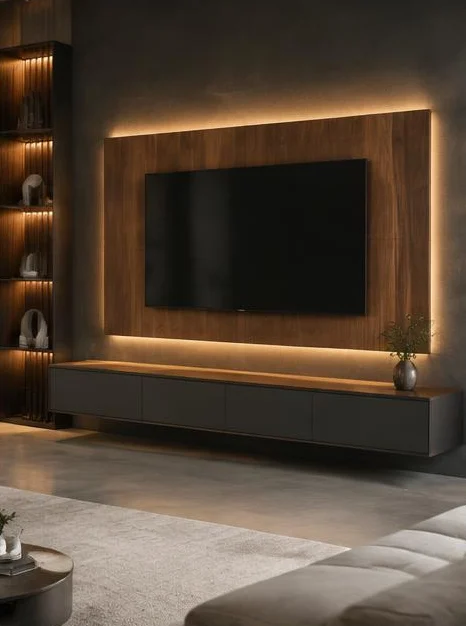 İstanbul Beyoğlu Dolapdere Ahşap TV Duvarı Tasarımı 2 İstanbul Beyoğlu Dolapdere Ahşap TV Duvarı Tasarımı 2