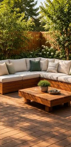 İstanbul Pendik Kaynarca Ahşap Bahçe Oturma Alanı 2 İstanbul Pendik Kaynarca Ahşap Bahçe Oturma Alanı 2