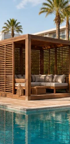İstanbul Beşiktaş Macka Ahşap Havuz Locası 2 İstanbul Beşiktaş Macka Ahşap Havuz Locası 2