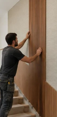 İstanbul Bağcılar Parseller Ahşap Merdiven Duvar Kaplaması 2 İstanbul Bağcılar Parseller Ahşap Merdiven Duvar Kaplaması 2