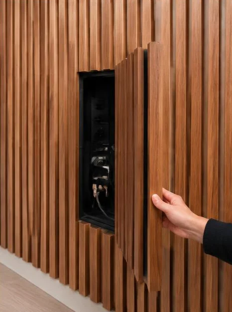 İstanbul Şişli Harbiye TV Arkası Ahşap Panel 6