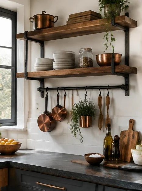 İstanbul Şişli Paşa Ahşap Mutfak Rafları 2 İstanbul Şişli Paşa Ahşap Mutfak Rafları 2